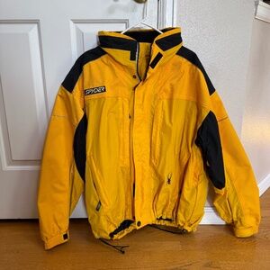 Spyder Men's Ski Jacket, XL, Yellow